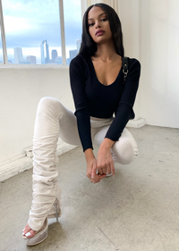 TIL THE END STACKED PANTS