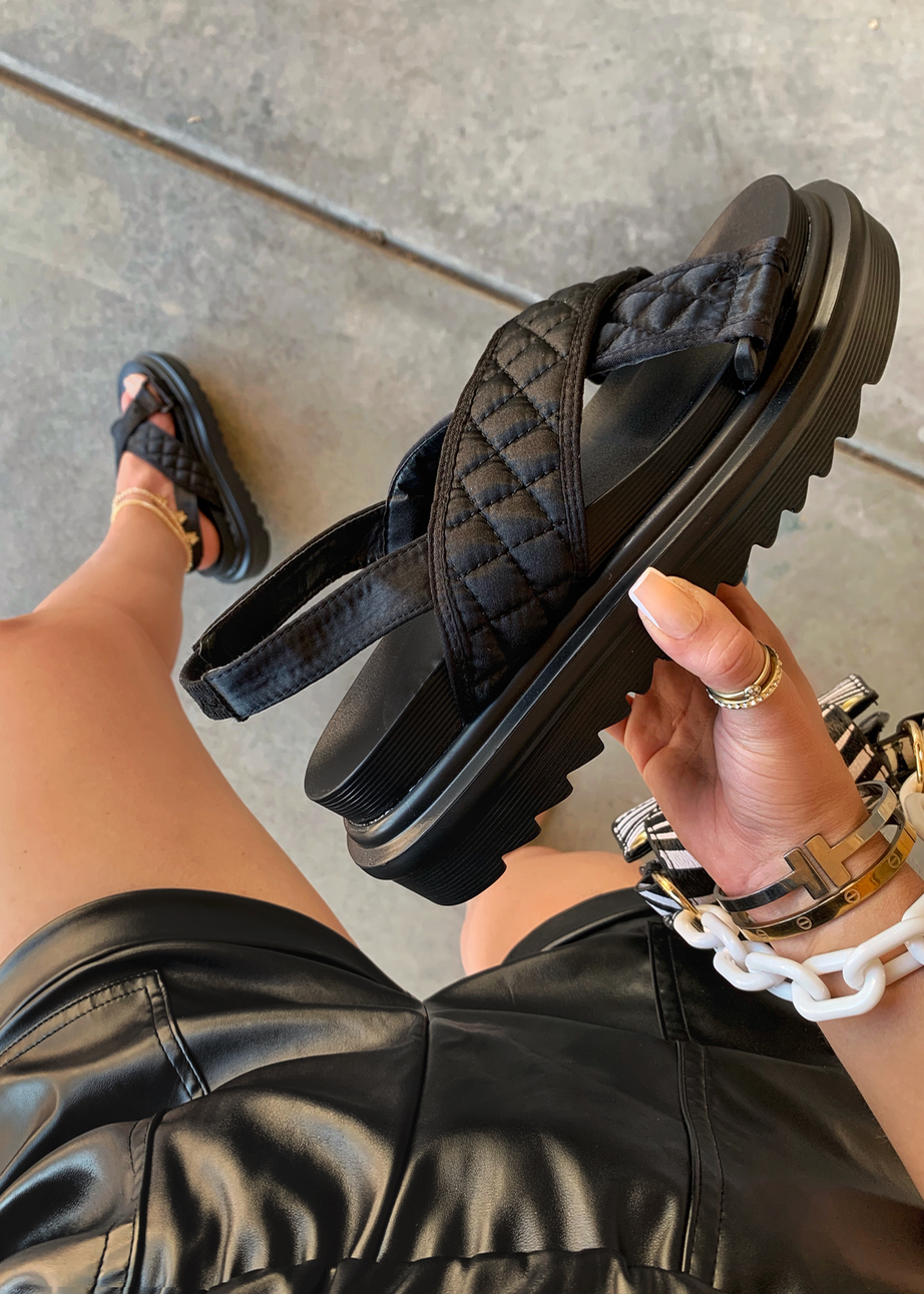 GRABBING ALL TRENDS BLACK DAD SANDAL