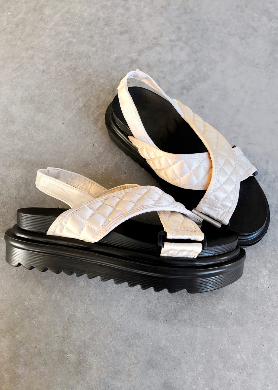 GRABBING ALL TRENDS NUDE DAD SANDAL