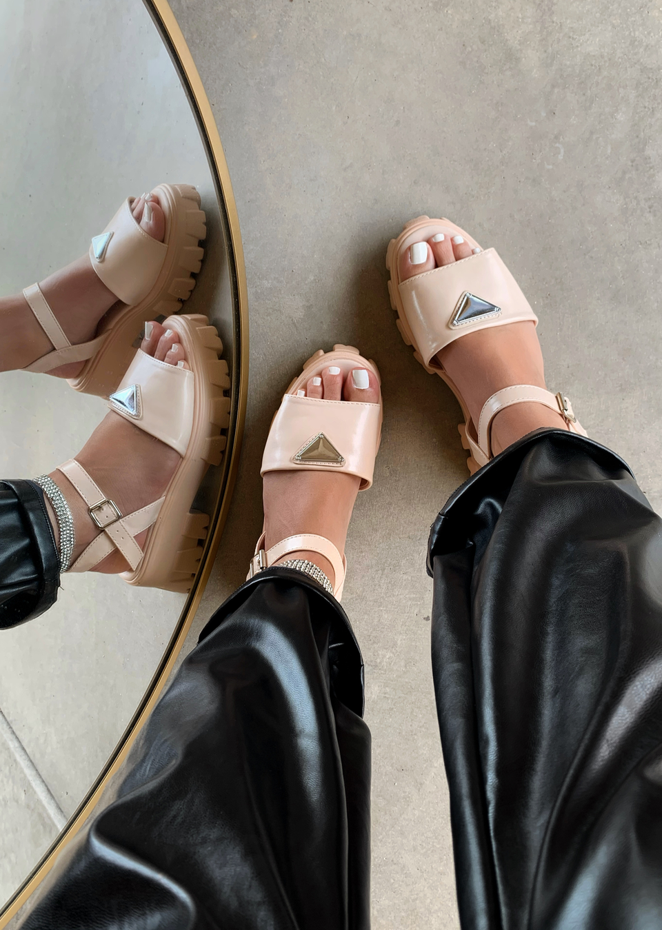 THAT GIRL NUDE PLATFORM SANDAL