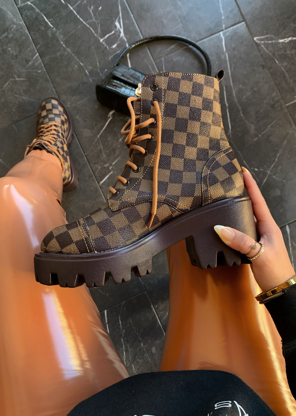 BOLD WITH AN ATTITUDE BROWN BOOTS