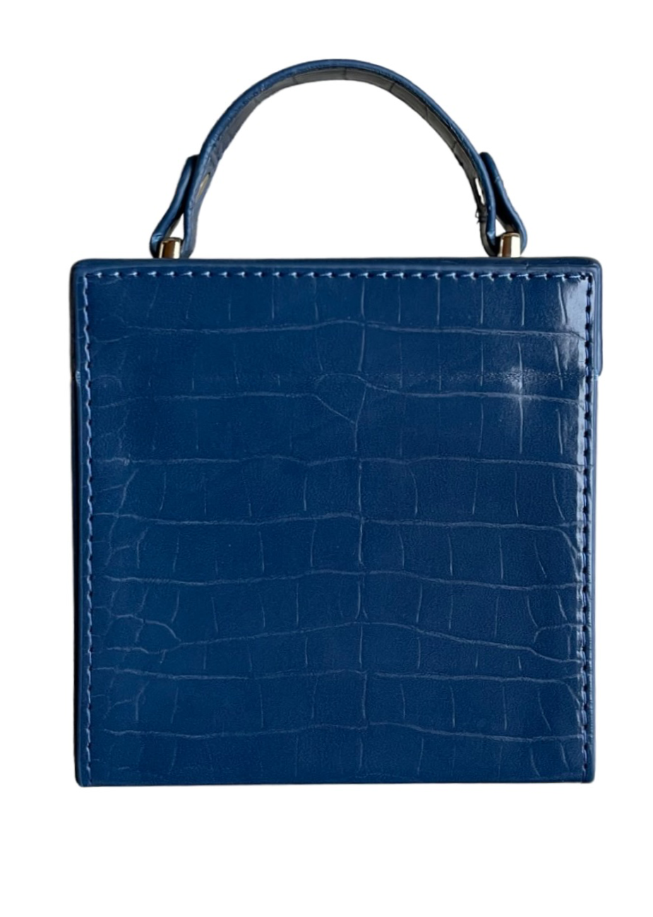 TOP PICK NAVY BOX BAG