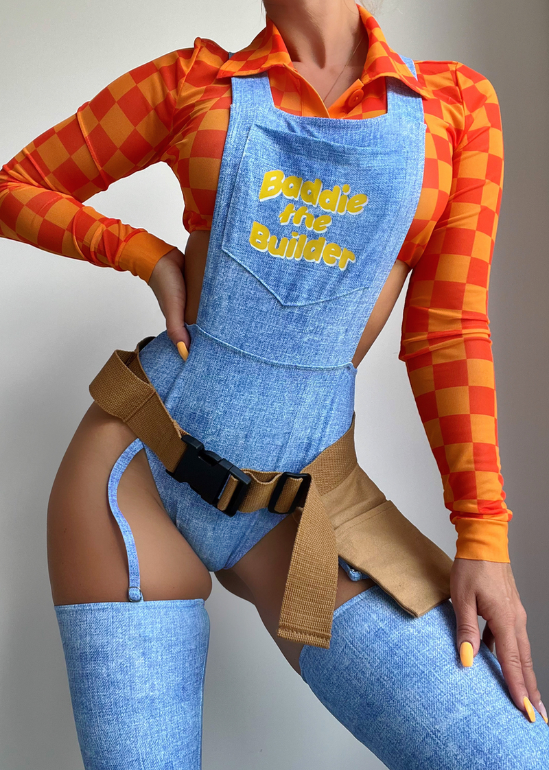 BADDIE THE BUILDER SEXY CARTOON HALLOWEEN COSTUME